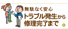 抜群のフットワーク！まごころ宣言！